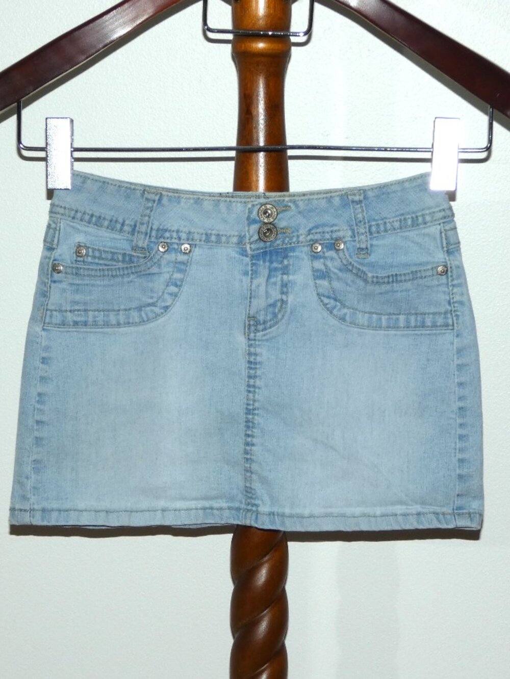 Angels Stretch Denim Mini Skirt Juniors size 3